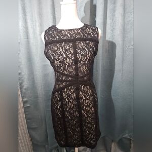 Bisou Bisou Black Lace Dress Size 6 - EUC